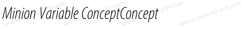 Minion Variable ConceptConcept字体转换